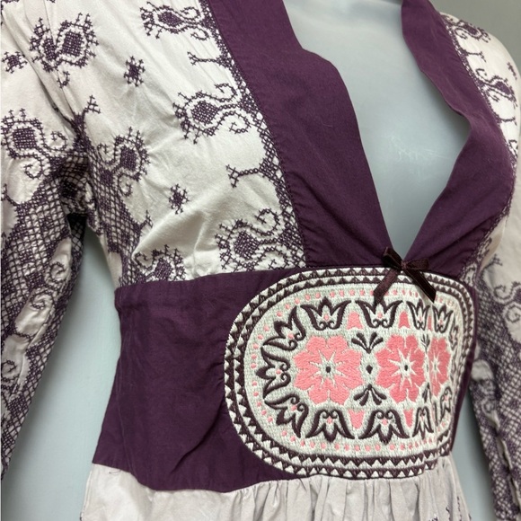 Anthropologie Odd Molly Embroidered Dress Size 2 - Picture 6 of 16